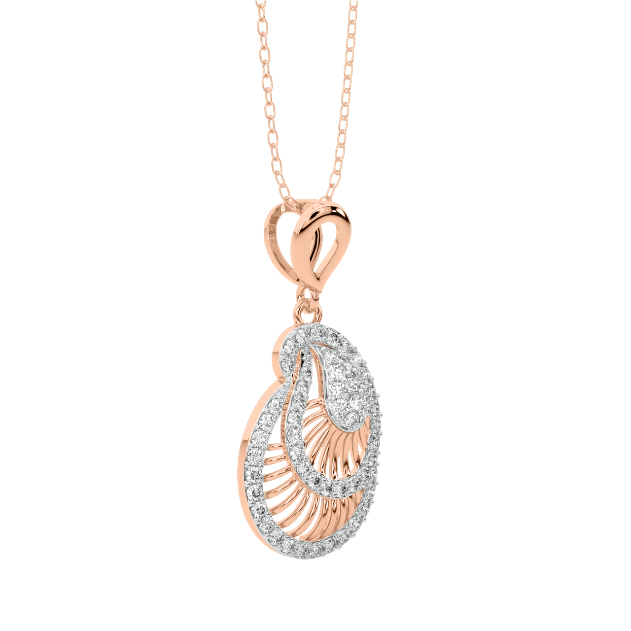 Saffi Round Diamond Office Wear Pendant